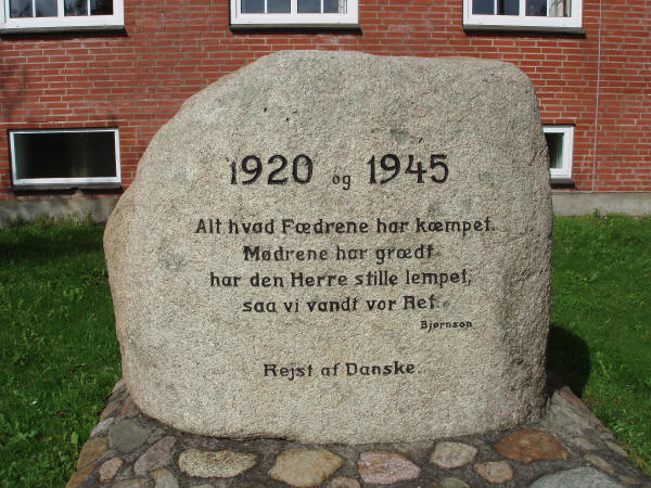 Genforenings- og befrielsessten i Øster Terp by, Bedsted sogn, Tønder kommune