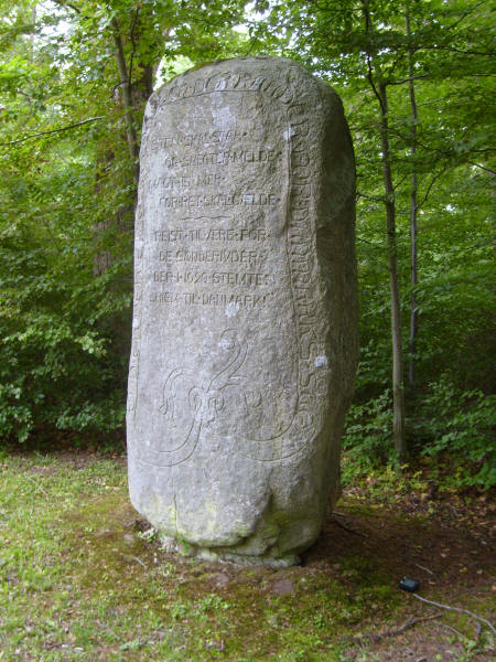 Genforeningssten på Christianshøj, Vester Marie sogn, Bornholm kommune Genforeningssten på Christianshøj, Vester Marie sogn, Bornholm kommune