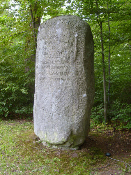 Genforeningssten på  Christianshøj, Vester Marie sogn, Bornholm kommune