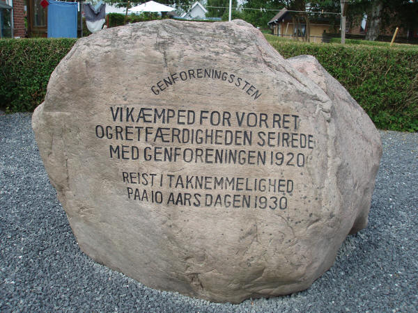 Genforeningssten i Egernsund by og sogn, Sønderborg kommune Genforeningssten i Egernsund by og sogn, Sønderborg kommune
