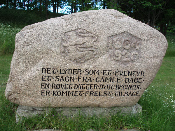 Genforeningsstenen på Kalvøen i Frederikssund 