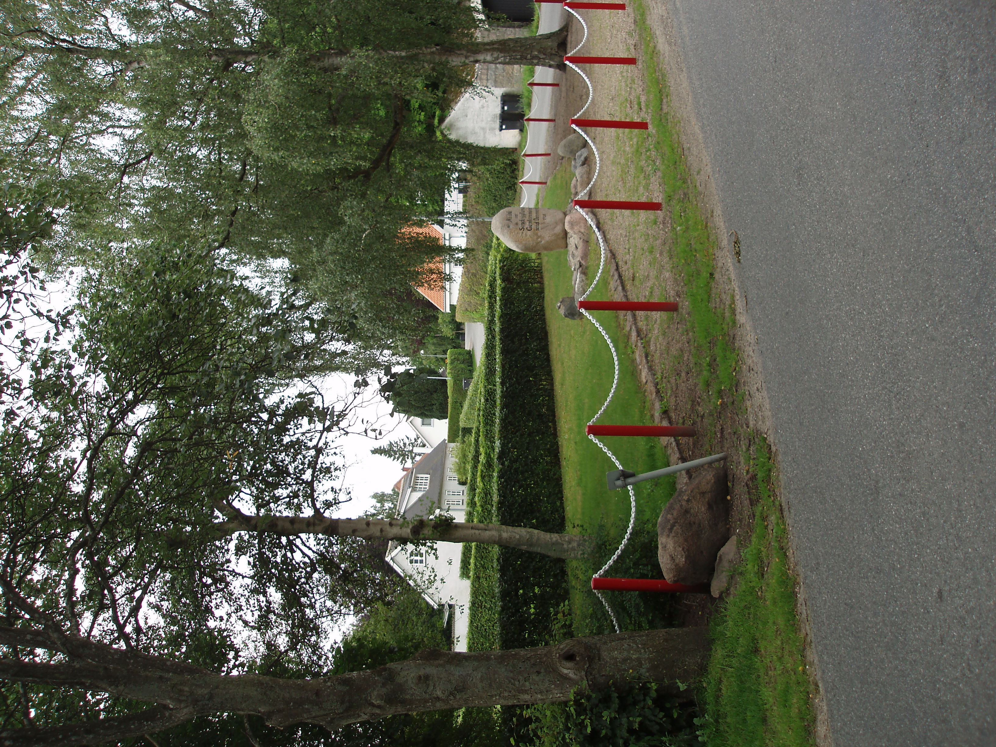 Anlægget med genforeningsstenen i Gammel Svebølle, Kalundborg kommune
