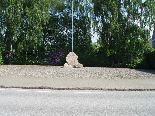 Anlægget med genforeningsstenen i Hajstrup, Haderslev kommune