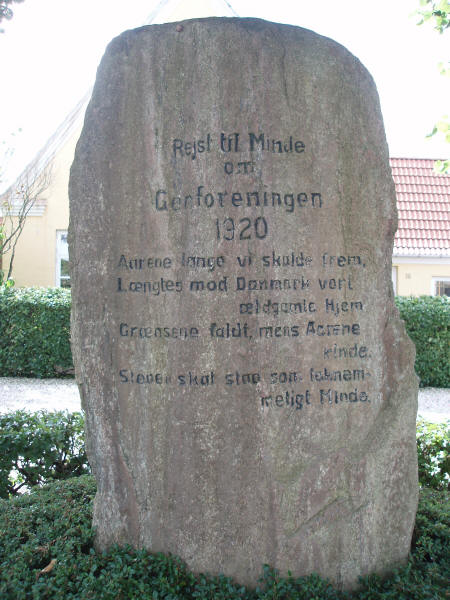 Genforeningsstenen i Lintrup, Vejen kommune