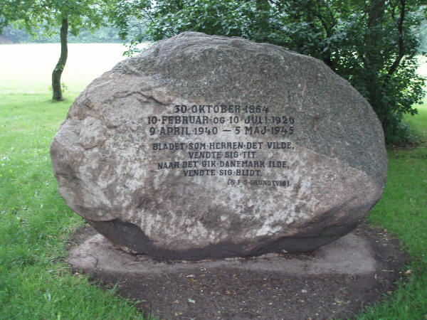Genforeningsstenen i Øster Højst, Tønder kommune