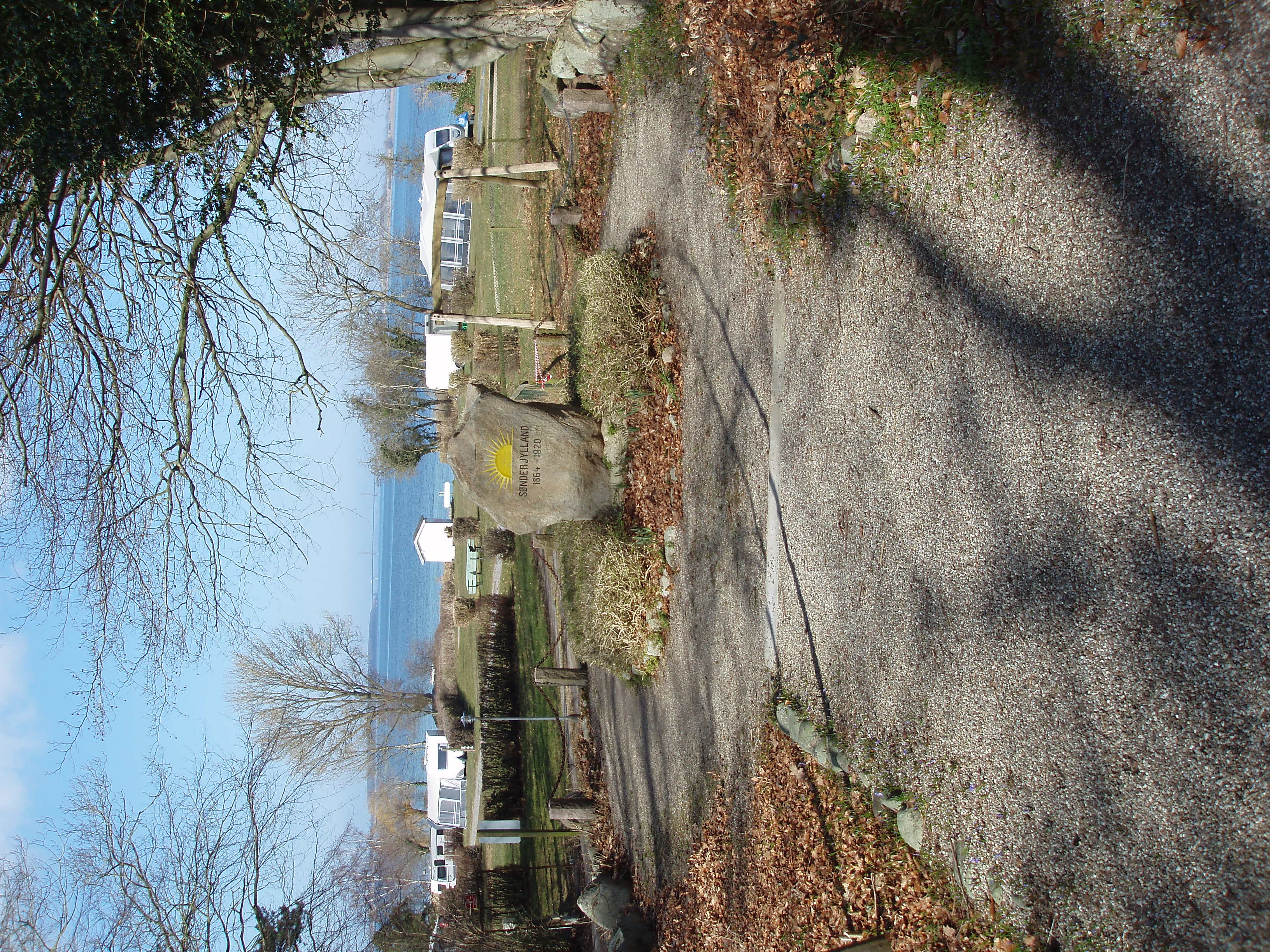 Anlægget med genforeningsstenen i Stubbekøbing, Guldborgsund kommune