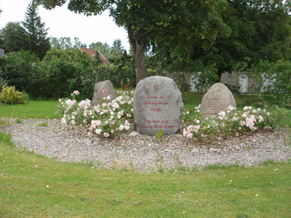 Anlægget med genforeningsstenen i Tiset, Haderslev kommune