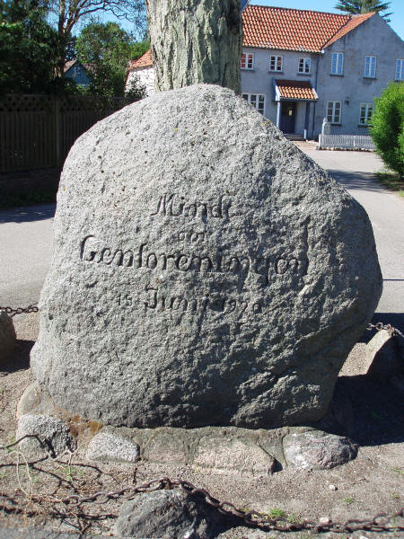 Genforeningssten i Viskinge, Kalundborg kommune